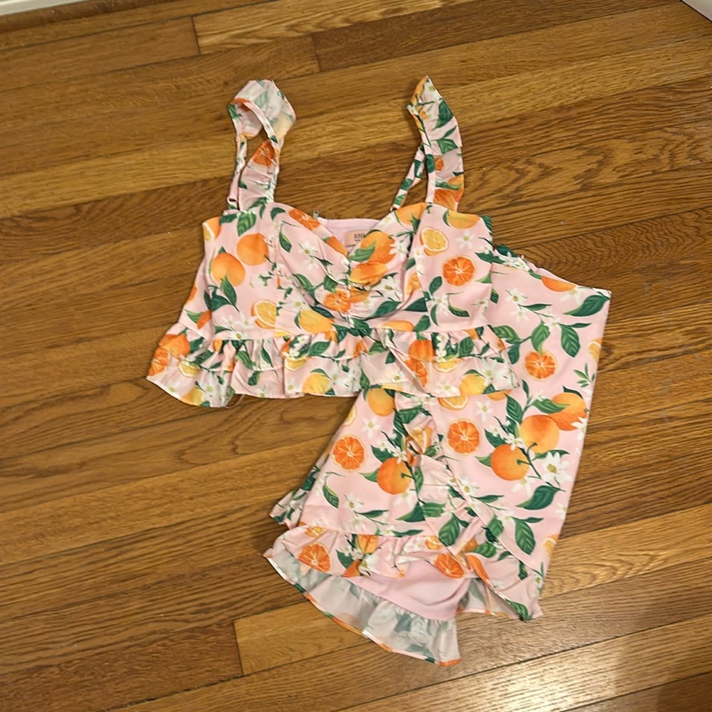 Cutest Pippa and Pearl Orange Set